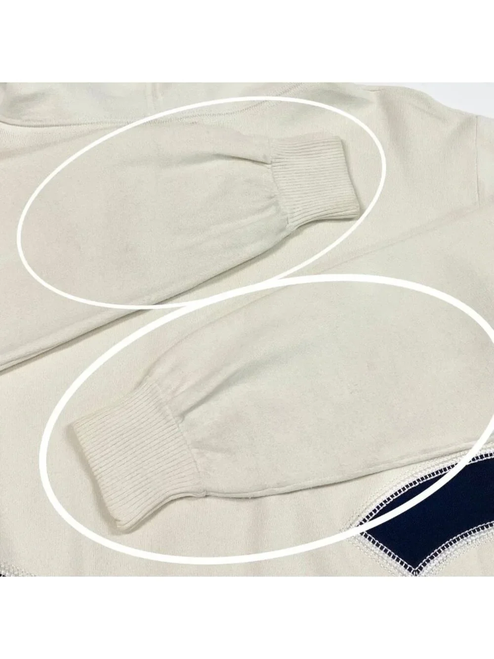 Chanel Ce1 CC Logo Double Zip Hoodie Big White
